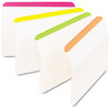 A Picture of product MMM-686A50WH Post-it® 2" Angled Tabs Color Bar 1/5-Cut, White, Wide, 50/Pack