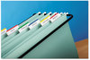 A Picture of product MMM-686A50WH Post-it® 2" Angled Tabs Color Bar 1/5-Cut, White, Wide, 50/Pack