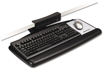 3M Knob Adjust Keyboard Tray with Standard Platform,  Black