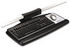 A Picture of product MMM-AKT65LE 3M Knob Adjust Keyboard Tray with Standard Platform,  Black
