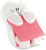 A Picture of product MMM-CAT330 Post-it® Pop-up Note Dispenser Cat Shape,  3 x 3, White