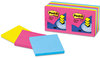 A Picture of product MMM-R330AN Post-it® Pop-up Notes Original Pop-up Refills,  3 x 3, Three Cape Town Colors, 100/Pad, 6 Pads/Pack