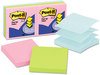 A Picture of product MMM-R330AN Post-it® Pop-up Notes Original Pop-up Refills,  3 x 3, Three Cape Town Colors, 100/Pad, 6 Pads/Pack