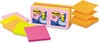 A Picture of product MMM-R330AN Post-it® Pop-up Notes Original Pop-up Refills,  3 x 3, Three Cape Town Colors, 100/Pad, 6 Pads/Pack