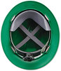 A Picture of product MSA-475370 MSA V-Gard® Hard Hats,  Fas-Trac Ratchet Suspension, Size 6 1/2 - 8, Green