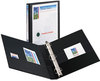 A Picture of product AVE-09300 Avery® Durable View Binder with DuraHinge® and EZD® Rings 3 1" Capacity, 11 x 8.5, Black, (9300)