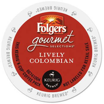 Folgers® Gourmet Selections™ Lively Colombian Coffee K-Cups®,  24/Box