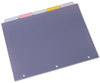 A Picture of product AVE-12452 Avery® Print & Apply Index Maker® Clear Label Plastic Dividers with Easy Printable Strip and 5-Tab, 11 x 8.5, Assorted Tabs, 5 Sets