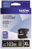 A Picture of product BRT-LC103BK Brother LC103BK-LC107BK Ink LC103BK Innobella High-Yield 600 Page-Yield, Black