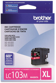 Brother LC103BK-LC107BK Ink LC103M Innobella High-Yield 600 Page-Yield, Magenta