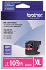 A Picture of product BRT-LC103M Brother LC103BK-LC107BK Ink LC103M Innobella High-Yield 600 Page-Yield, Magenta