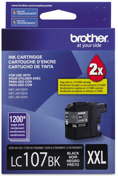 Brother LC103BK-LC107BK Ink LC107BK Innobella Super High-Yield 1,200 Page-Yield, Black