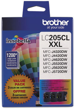 Brother LC2033PKS-LC205Y Ink LC2053PKS Innobella Super High-Yield 1,200 Page-Yield, Cyan/Magenta/Yellow