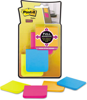 Post-it® Notes Super Sticky Full Adhesive Notes,  2 x 2, Assorted Rio de Janeiro Colors, 8/PK