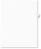 A Picture of product AVE-01083 Avery® Preprinted Style Legal Dividers Exhibit Side Tab Index 10-Tab, 83, 11 x 8.5, White, 25/Pack, (1083)