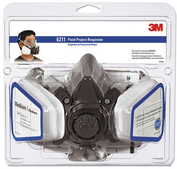3M Half Facepiece Paint Spray/Pesticide Respirator,  Medium