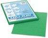 A Picture of product PAC-102960 Pacon® Tru-Ray® Construction Paper,  76 lbs., 9 x 12, Holiday Green, 50 Sheets/Pack