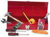A Picture of product GNS-CTB9 Great Neck® 16-Piece Light-Duty Office Tool Kit,  Metal Box, Red