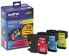 A Picture of product BRT-LC653PKS Brother LC65 Ink Cartridge,  Cyan/Magenta/Yellow, 3/PK