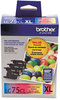 A Picture of product BRT-LC753PKS Brother LC752PKS-LC75Y Ink,  Cyan/Magenta/Yellow, 3/PK