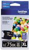 A Picture of product BRT-LC75BK Brother LC752PKS-LC75Y Ink,  Black