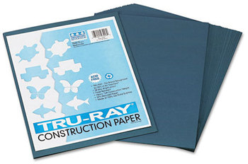 Pacon® Tru-Ray® Construction Paper,  76 lbs., 9 x 12, Slate, 50 Sheets/Pack