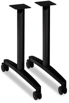 HON® Huddle Series T-Leg Table Base for 24" and 30" Deep Tops, 39.25w x 23.5d 23.38h, Black