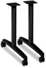 A Picture of product HON-MTLEG24CP HON® Huddle Series T-Leg Table Base for 24" and 30" Deep Tops, 39.25w x 23.5d 23.38h, Black