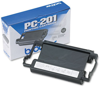 Brother PC201 Thermal Transfer Print Cartridge,  Black
