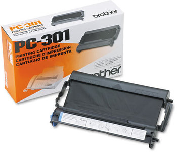 Brother PC301 Thermal Transfer Print Cartridge,  Black