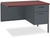 A Picture of product HON-P3235RNS HON® Metro Classic Series "L" Workstation Return Right, 42w x 24d 29.5h, Mahogany/Charcoal