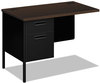 A Picture of product HON-P3236LMOP HON® Metro Classic Series "L" Workstation Return Left, 42w x 24d 29.5h, Mocha/Black