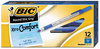 A Picture of product BIC-GSMG11BE BIC® Round Stic Grip™ Xtra Comfort Ballpoint Pen,  Blue Ink, 1.2mm, Medium, Dozen