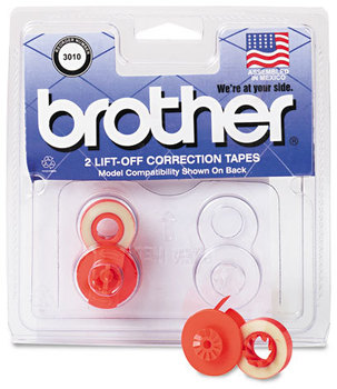 Brother 3010 Lift-Off Correction Typewriter Tape Compatible 2/Pack