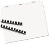 A Picture of product AVE-11430 Avery® Index Maker® Print & Apply Clear Label Unpunched Dividers for Binding Systems with White Tabs,  3-Tab, Ltr, 5 Sets