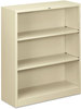 A Picture of product HON-S42ABCL HON® Brigade® Metal Bookcases Bookcase, Three-Shelf, 34.5w x 12.63d 41h, Putty