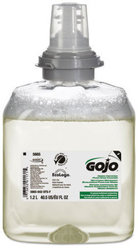 GOJO® Green Certified Foam Hand Cleaner Refills for GOJO® TFX™ Dispensers.  1200 mL. Unscented. 2/Case.