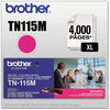 A Picture of product BRT-TN115M Brother TN110BK, TN110C, TN110M, TN110Y, TN115BK, TN115C, TN115M, TN115Y Toner Cartridge,  Magenta