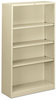 A Picture of product HON-S60ABCL HON® Brigade® Metal Bookcases Bookcase, Four-Shelf, 34.5w x 12.63d 59h, Putty