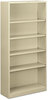 A Picture of product HON-S72ABCL HON® Brigade® Metal Bookcases Bookcase, Five-Shelf, 34.5w x 12.63d 71h, Putty