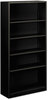 A Picture of product HON-S72ABCP HON® Brigade® Metal Bookcases Bookcase, Five-Shelf, 34.5w x 12.63w 71h, Black