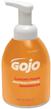 GOJO® Luxury Foam Antibacterial Handwash. 18 oz. Orange Blossom scent. 4 Refills/Case.