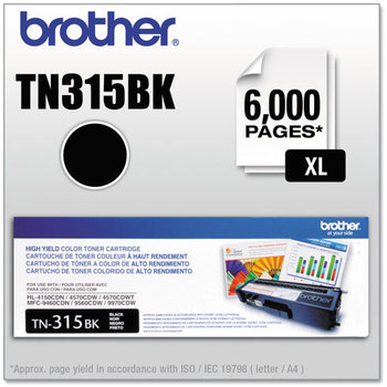 Brother TN310BK-TN315Y Toner,  Black