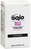 A Picture of product 670-151 GOJO® RICH PINK™ Antibacterial Lotion Soap Refills for GOJO® PRO™ TDX™ Dispensers. 2000 mL. Pink. Floral scent. 4 Refills/Case.