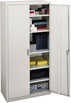 HON® Brigade® Assembled Storage Cabinet 36w x 18.13d 71.75h, Light Gray