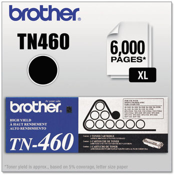 Brother TN430, TN460 Toner Cartridge,  Black