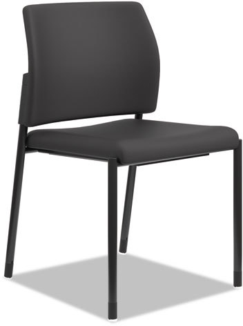 Accommodate? Series Armless Guest Chair, Black Fabric, Sold as 1 Carton, 2 Each per Carton