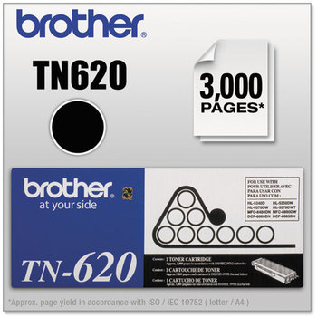 Brother TN650, TN620 Toner,  Black