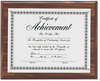 A Picture of product DAX-N15818T DAX® Award Plaque with Clear Front Cover,  Wood/Acrylic Frame, Up to 8 1/2 x 11, Walnut