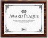 A Picture of product DAX-N15818T DAX® Award Plaque with Clear Front Cover,  Wood/Acrylic Frame, Up to 8 1/2 x 11, Walnut